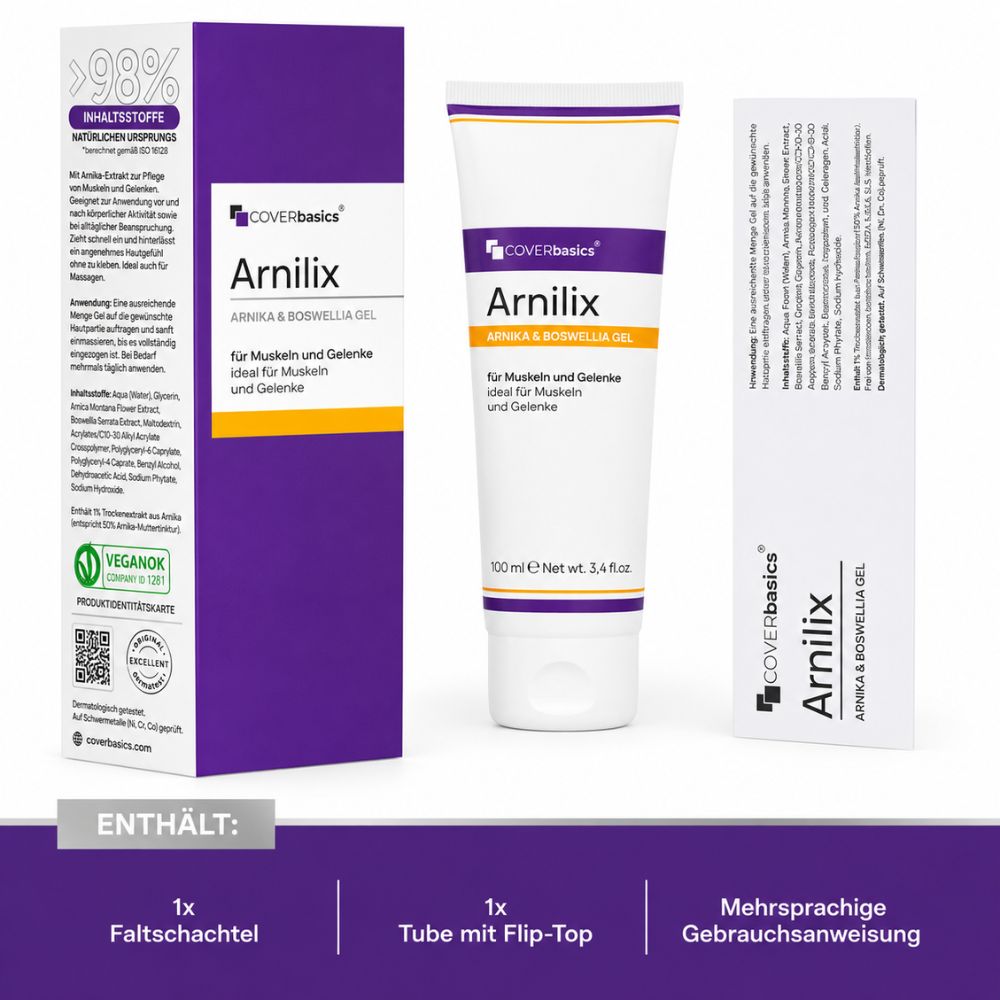 COVERbasics | Arnilix Arnica & Boswellia Gel für Muskeln und Gelenke - 100ml