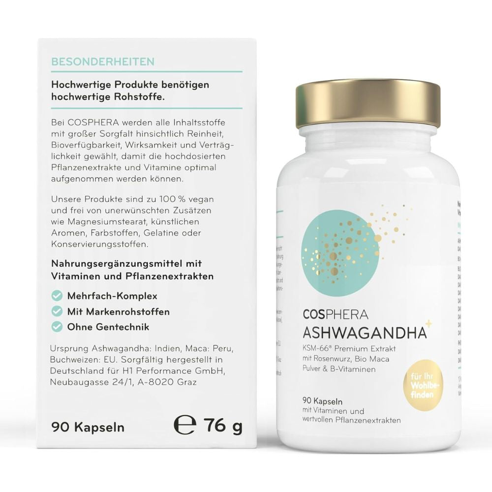 Cosphera | Ashwagandha+ Kapseln - 90 Kapseln