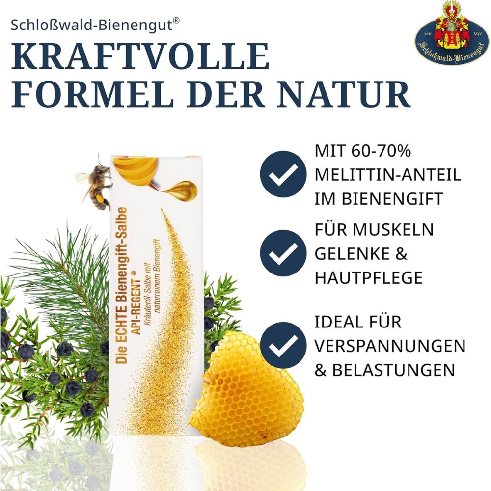 Schloßwald-Bienengut | Die ECHTE Bienengift-Salbe API-REGENT® Classic