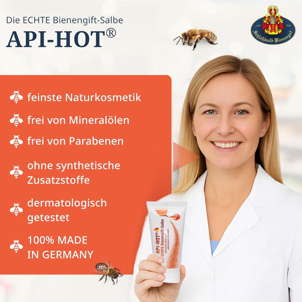 Schloßwald-Bienengut | Die ECHTE Bienengift-Salbe API-HOT® - 50ml