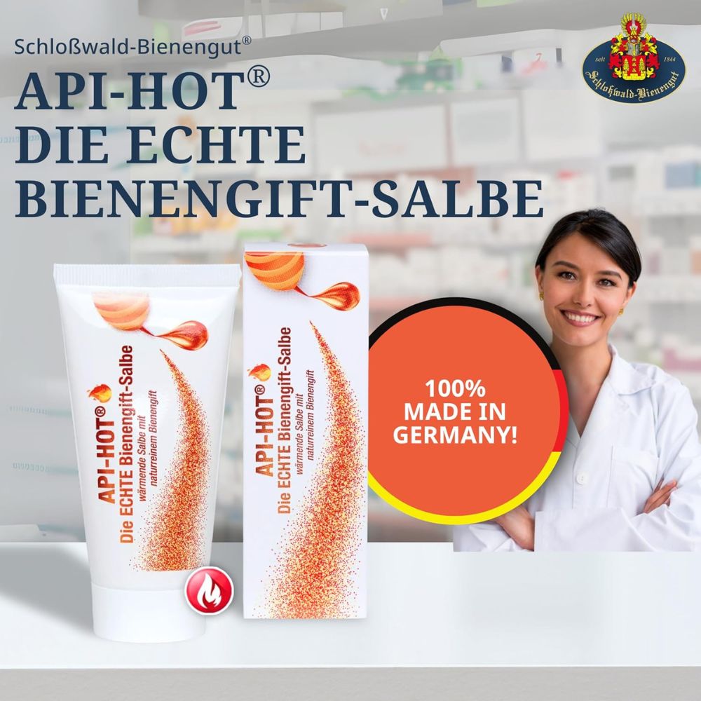 Schloßwald-Bienengut | Die ECHTE Bienengift-Salbe API-HOT® - 50ml