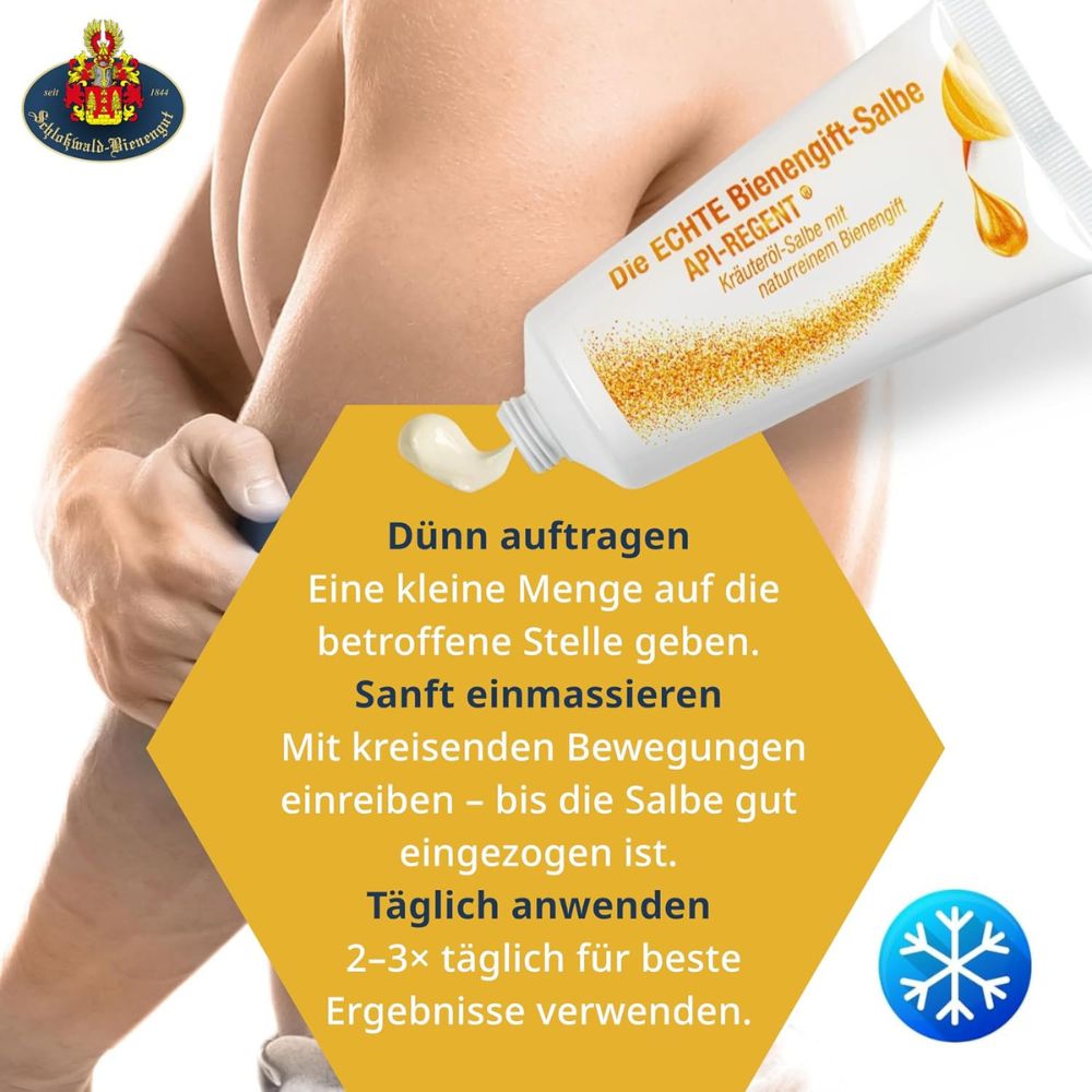Schloßwald-Bienengut API-REGENT Bienengift-Salbe 50 ml + Gratis Probe