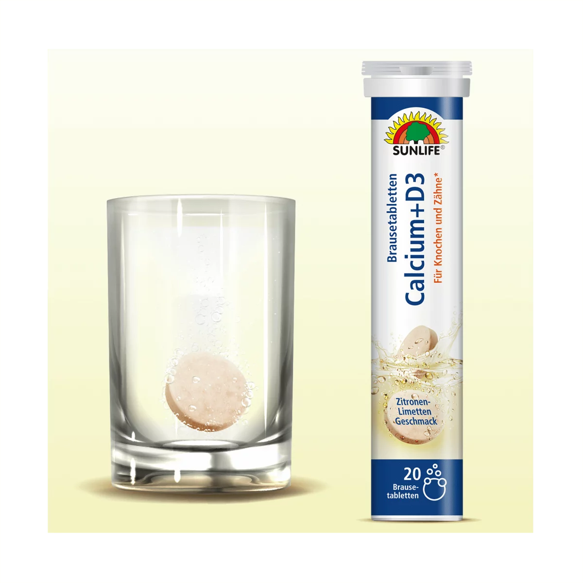 Sunlife | Calcium + Vitamin D3 Brausetabletten