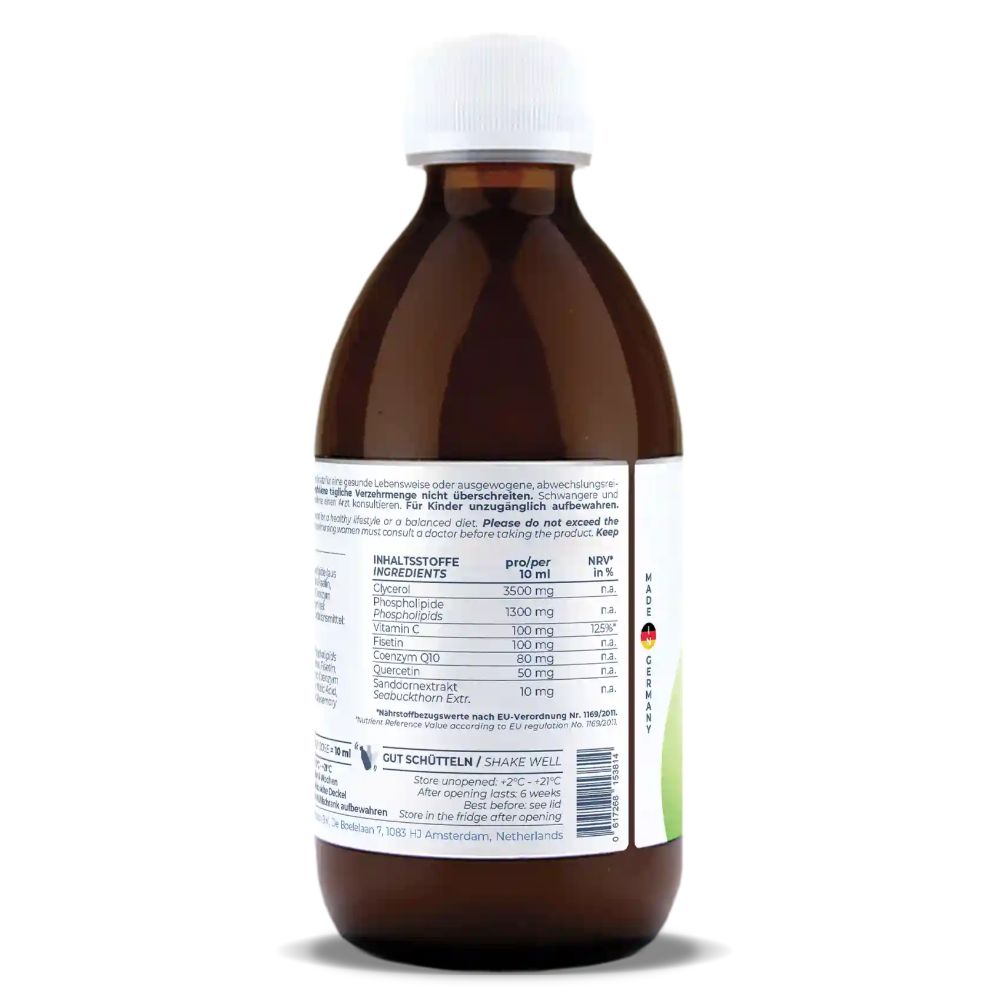 ActiNovo | Cell Recovery Liposomal aus Quercetin, Fisetin und Coenzym Q10 - 250ml