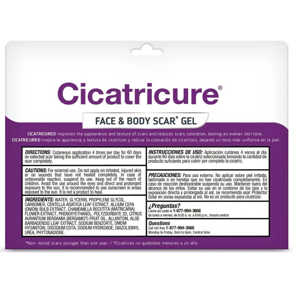 Cicatricure | Narbe Gel-Creme zur Minderung von Akne-, Brand- und OP-Narben - 28g
