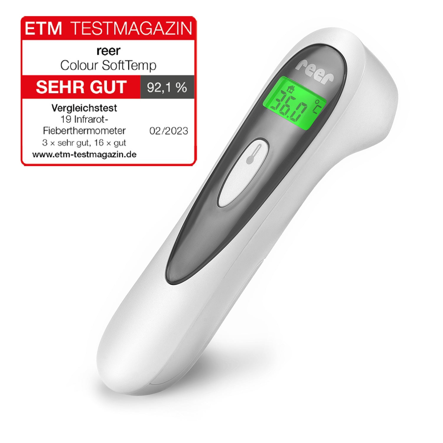 reer | Colour SoftTemp 3in1 kontaktloses Infrarot-Fieber Thermometer