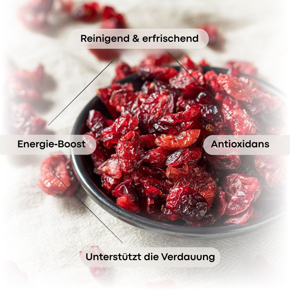 Nature's Finest | Cranberries Bio mit Apfelsaft gesüßt - 200 g