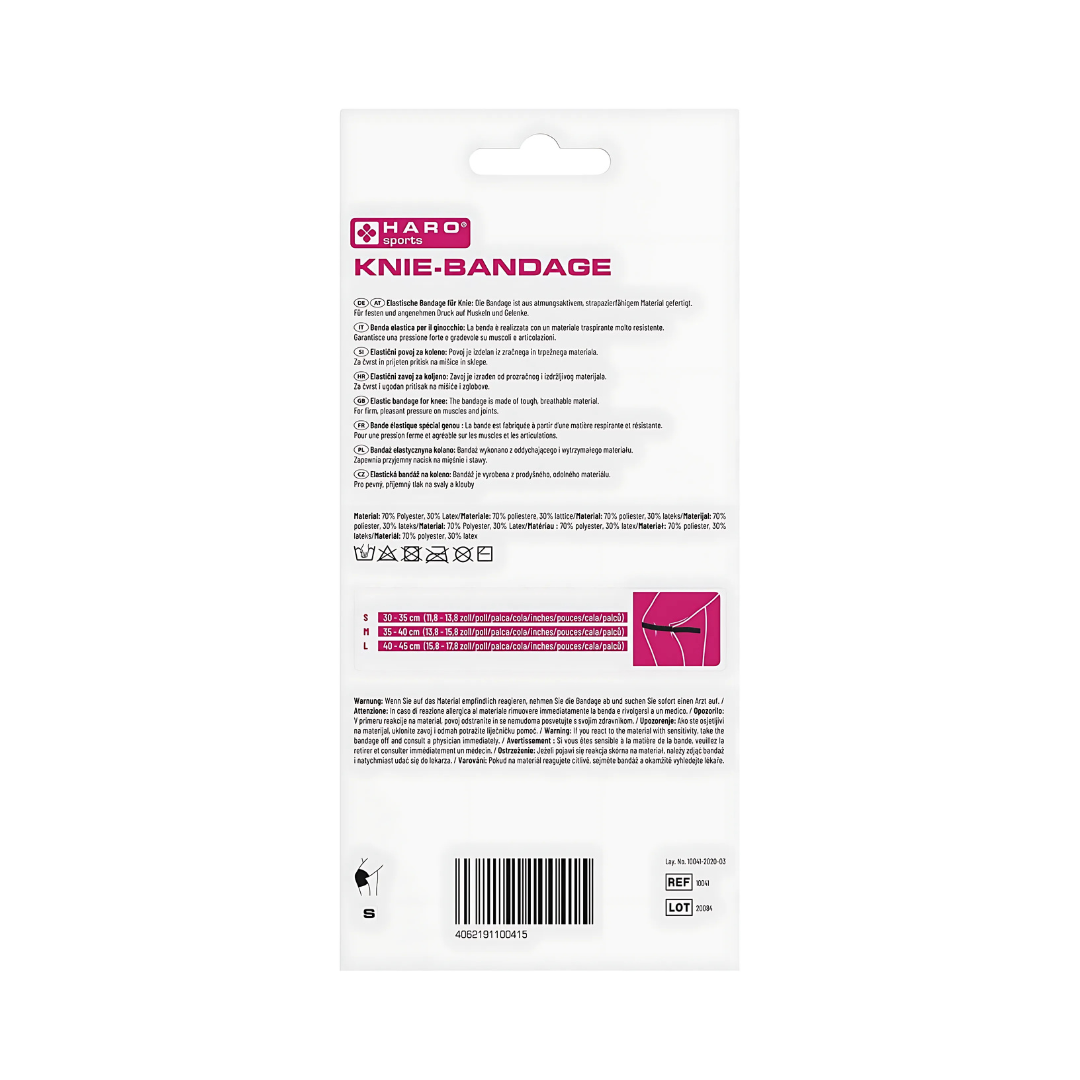 Haro | Kniebandage 1 Stück (Small / Medium / Large / X-Large)