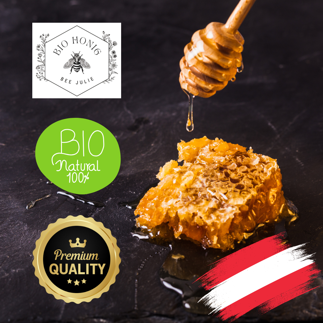 Bee Julie | Bio-Honigbär (330g) | Natürlich süß, gesund & praktisch