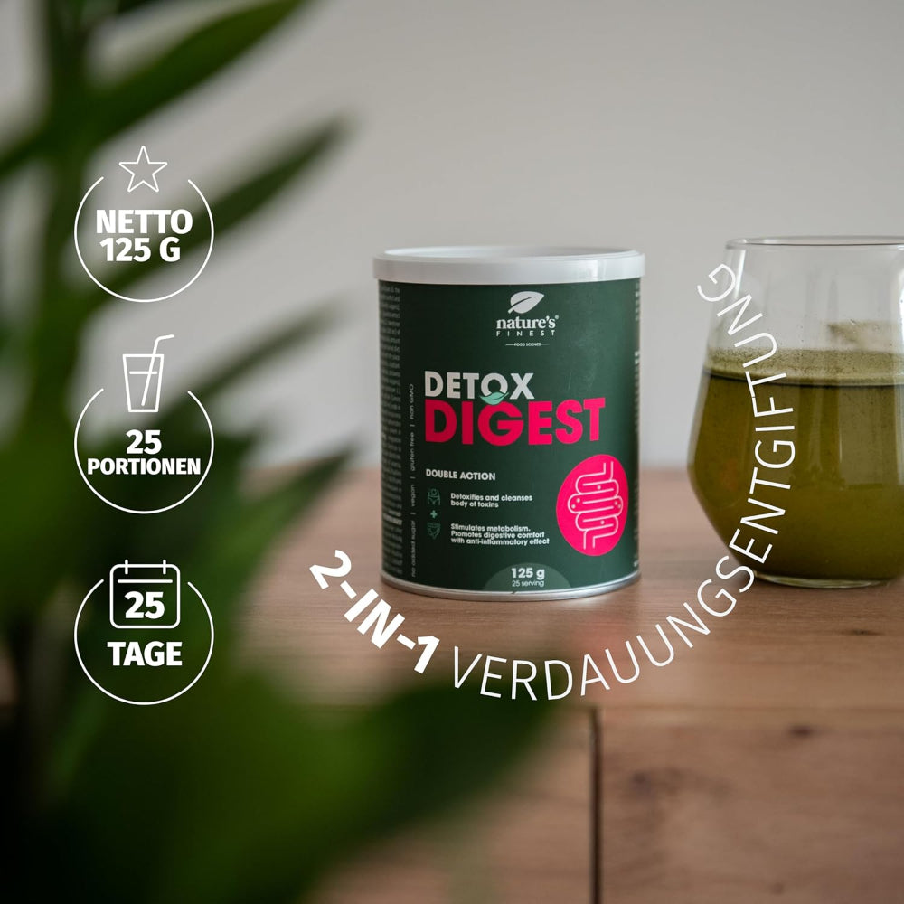 Nature's Finest I Detox Digest 2-in-1 Verdauungs-Entgiftungsformel