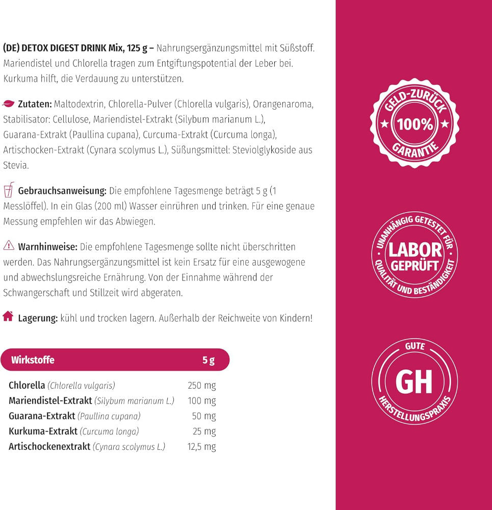 Nature's Finest I Detox Digest 2-in-1 Verdauungs-Entgiftungsformel