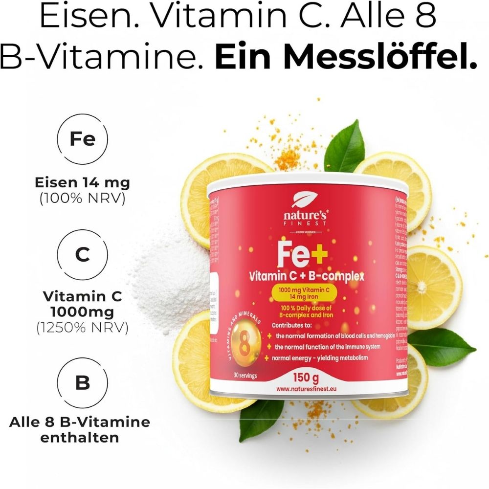 Nature's Finest I Eisen + Vitamin C + B-Komplex
