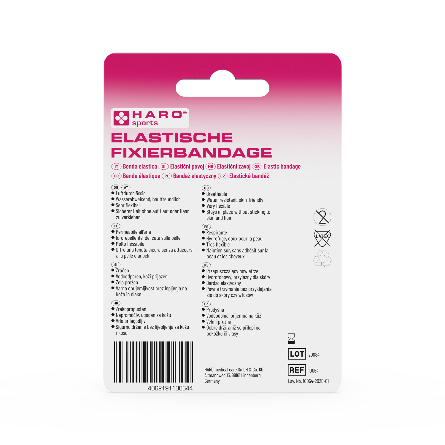 Haro | Elastische Fixierbandage - Beige 4,5m x 5cm