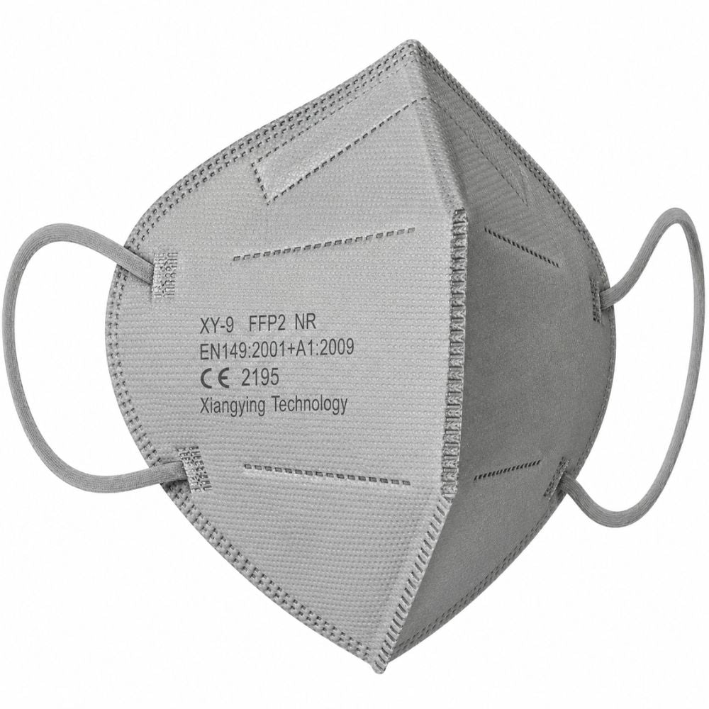 IZO&DOR | FFP2 NR Atemschutzmaske - CE-zertifiziert - EN149 - 5-lagig - Grau