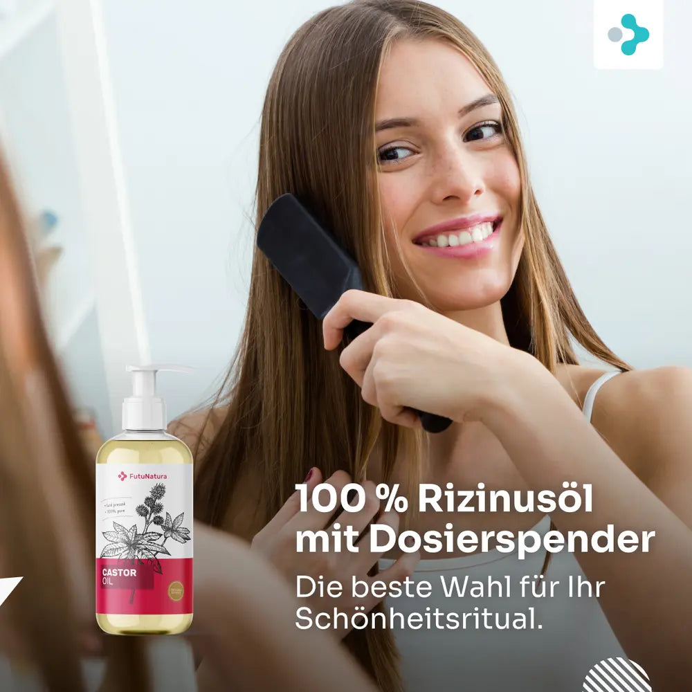 FutuNatura | 100 % Rizinusöl mit Dosierspender - 300 ml