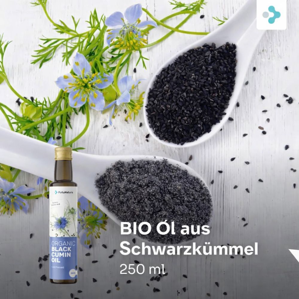 FutuNatura | BIO Schwarzkümmelöl für Allergien und Atemwege - 250ml