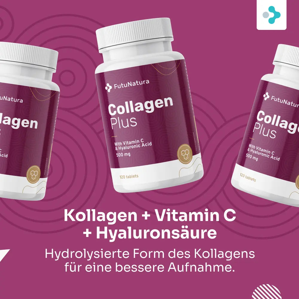 FutuNatura | Kollagen + Vitamin C + Hyaluronsäure - 120 Tabletten