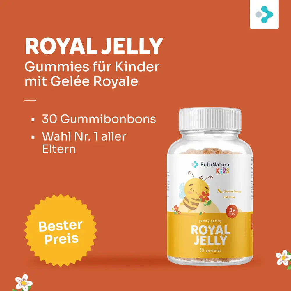 FutuNatura | Royal Jelly – Gummies für Kinder mit Gelée Royale - 30 Gummibonbons