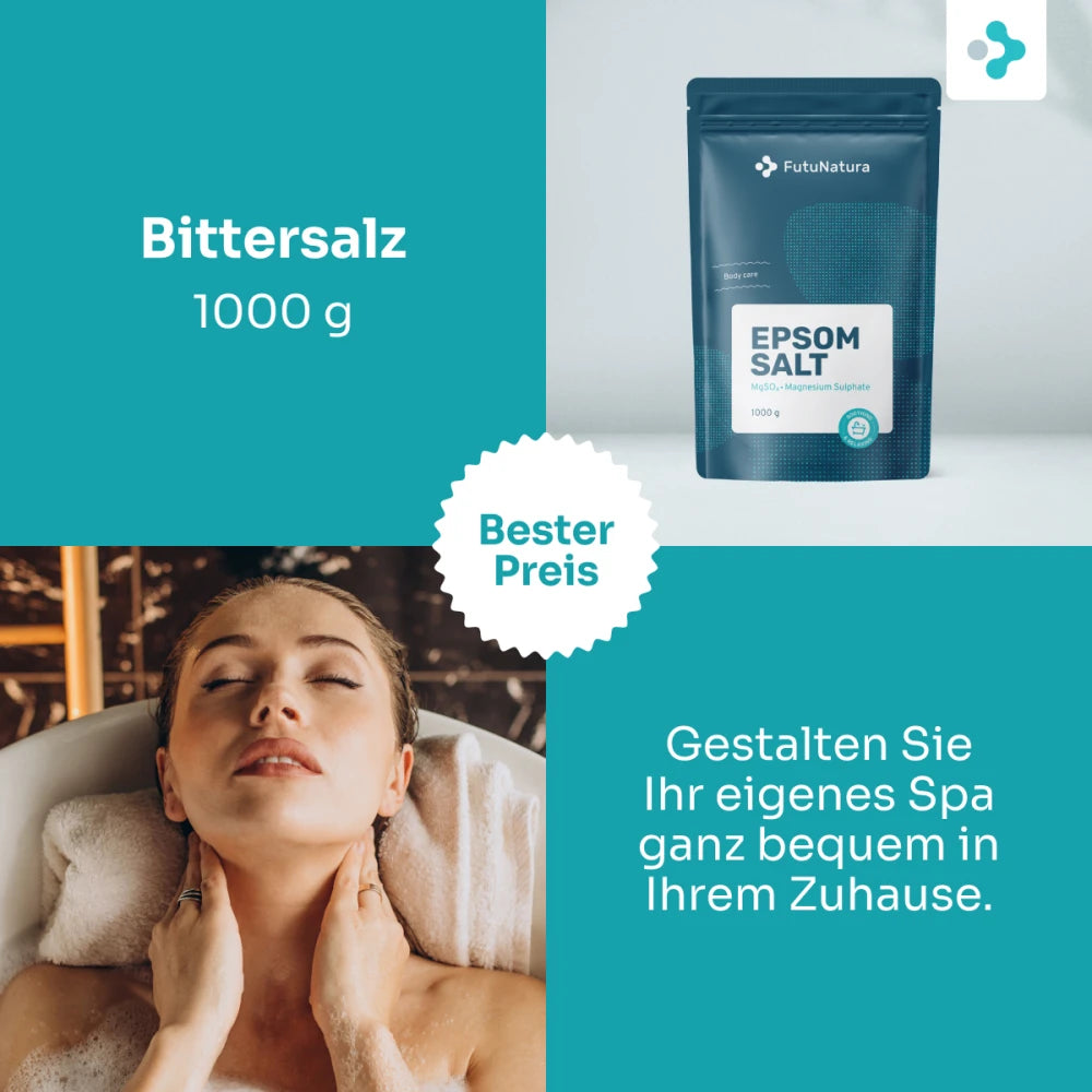 FutuNatura | Epsom Salt - Bittersalz - 1000 g
