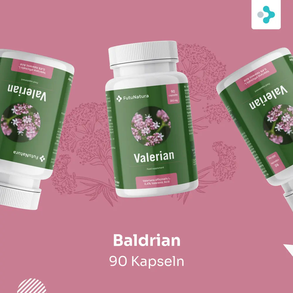 FutuNatura Baldrian zur natürlichen Schlafunterstützung - 90 Kapseln