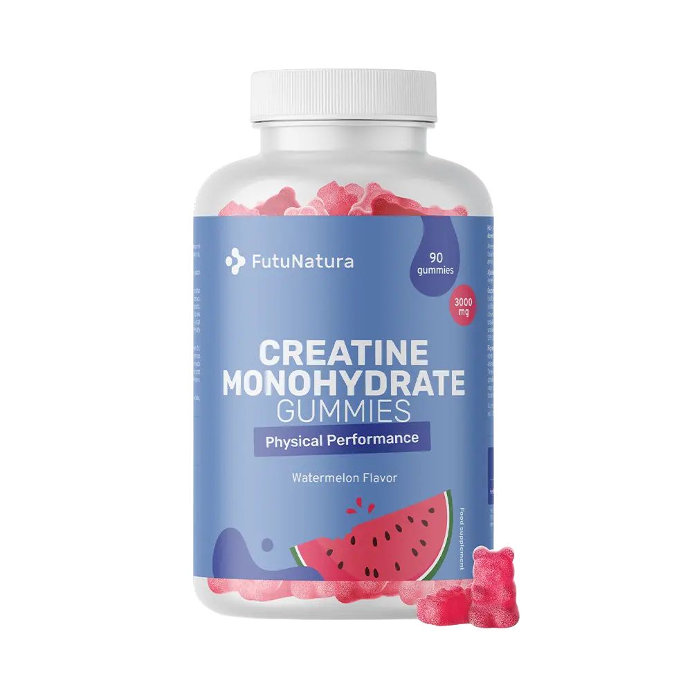 FutuNatura | Kreatin Monohydrat 3000 mg – Wassermelone - 90 Gummibonbons
