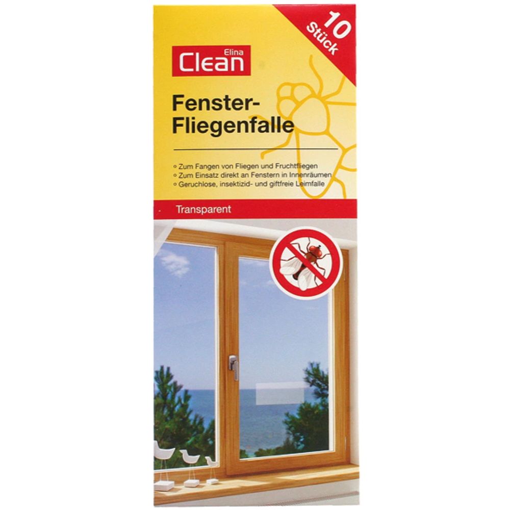 Elina Clean | Fenster-Fliegenfalle - 10 Stück