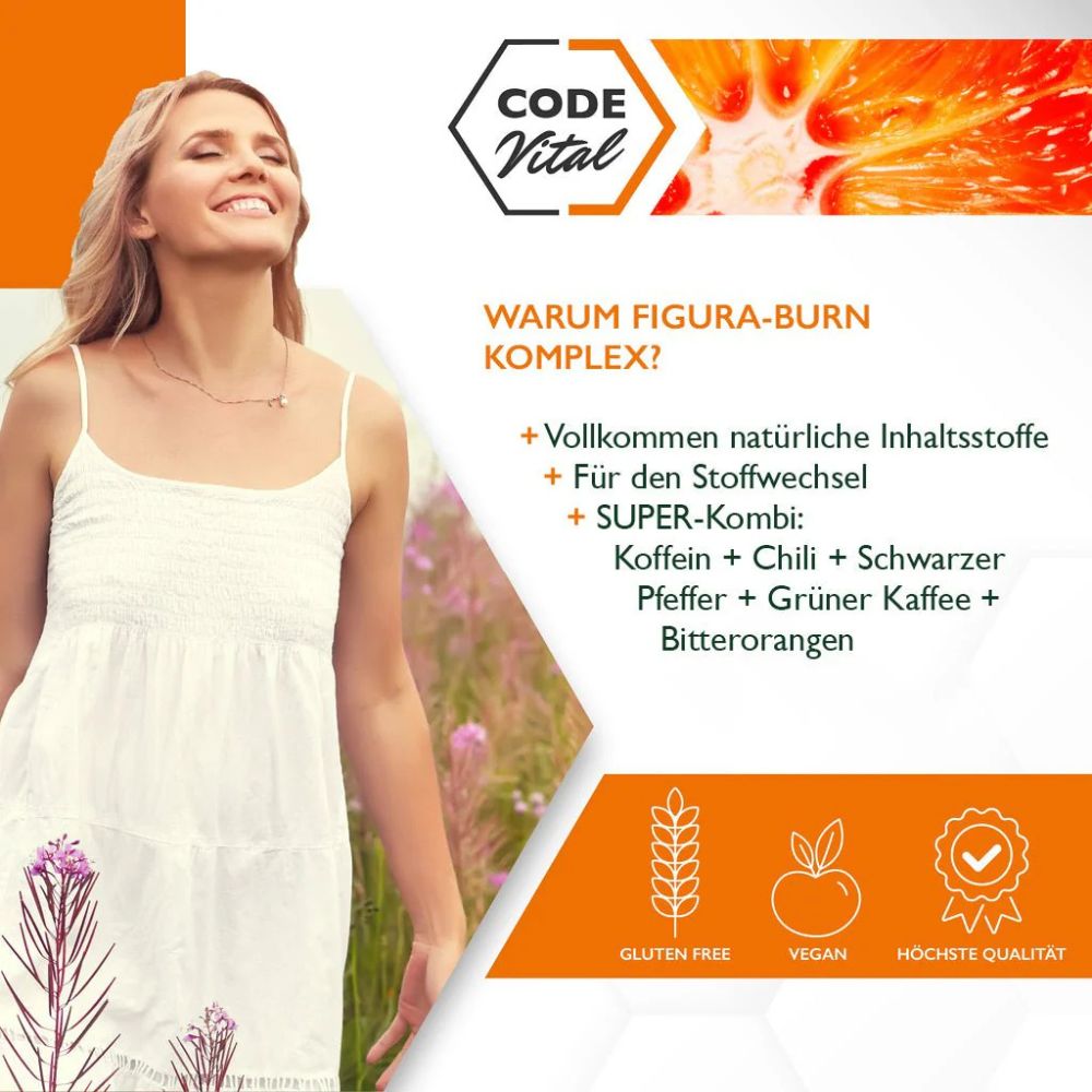 CODE Vital | Wunschfigurpaket mit Hunger & Zucker Stopp + Figura Burn + Glucomannan Plus