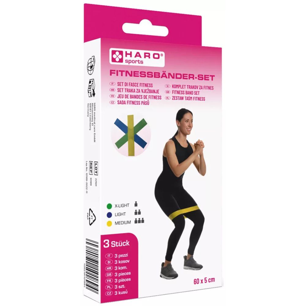 Haro | Fitnessbänder Set mit 3 Bändern