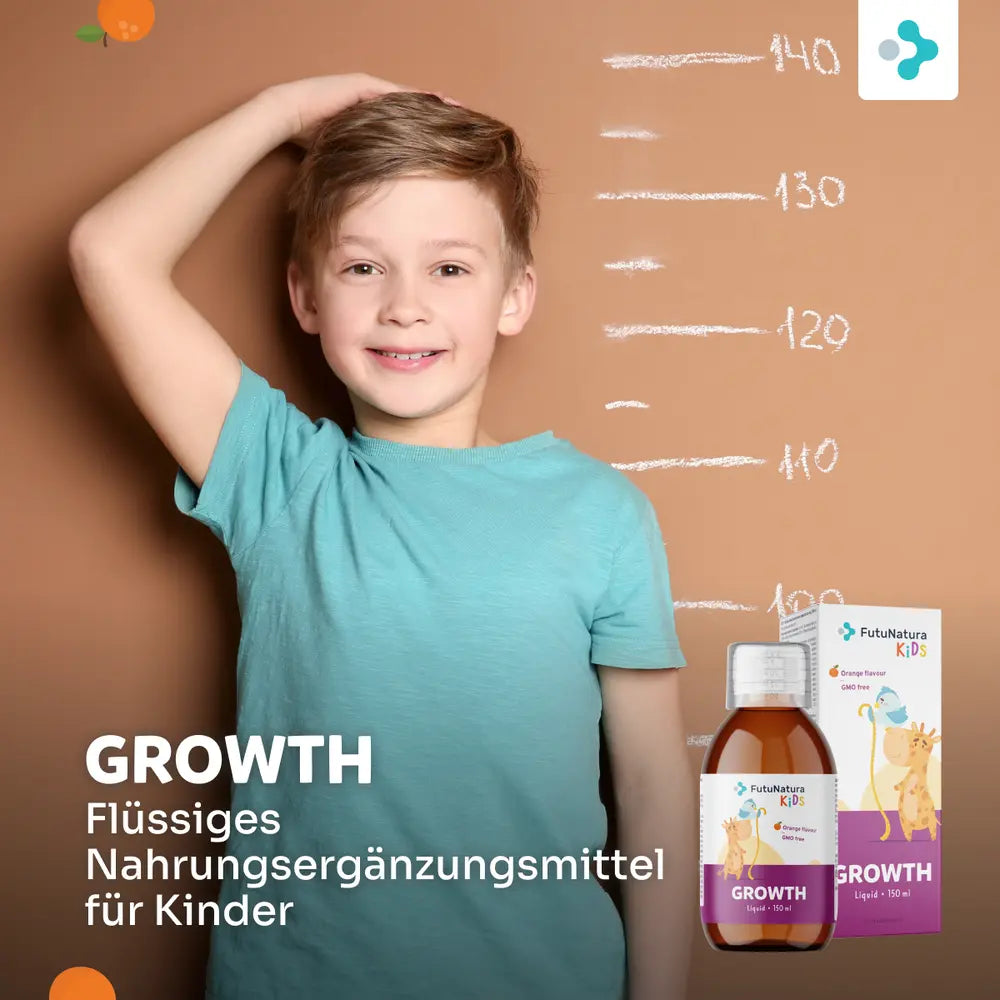 FutuNatura | Growth – Flüssige Nahrungsergänzung für Kinder in der Wachstumsphase