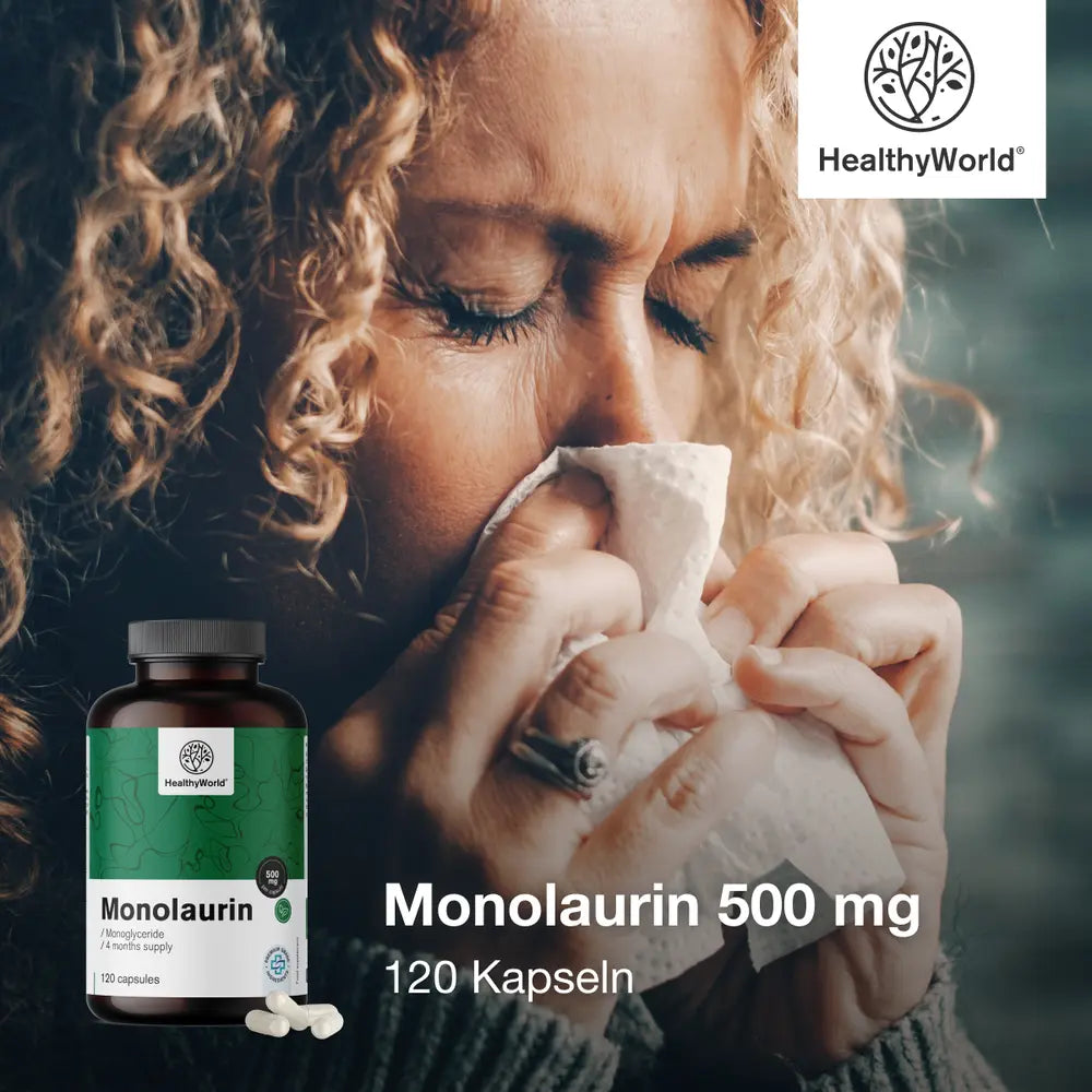 HealthyWorld | Monolaurin 500 mg – 120 Kapseln