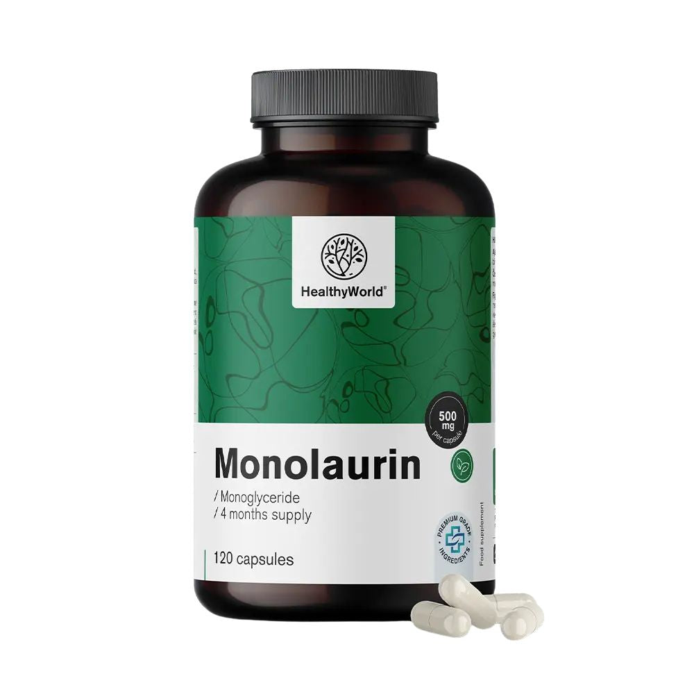 HealthyWorld | Monolaurin 500 mg – 120 Kapseln