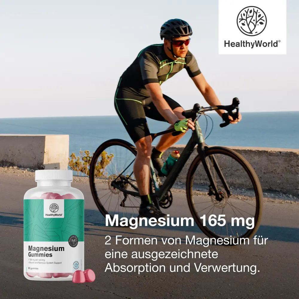 HealthyWorld | Magnesium 165 mg - 90 Gummibonbons