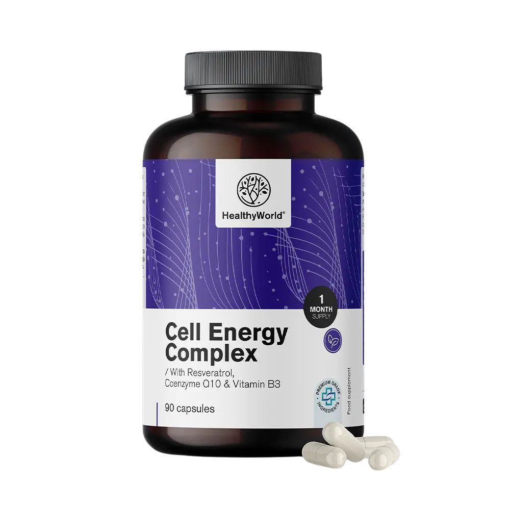 HealthyWorld Cell Energy – Komplex für den Energiestoffwechsel – 90 Kapseln