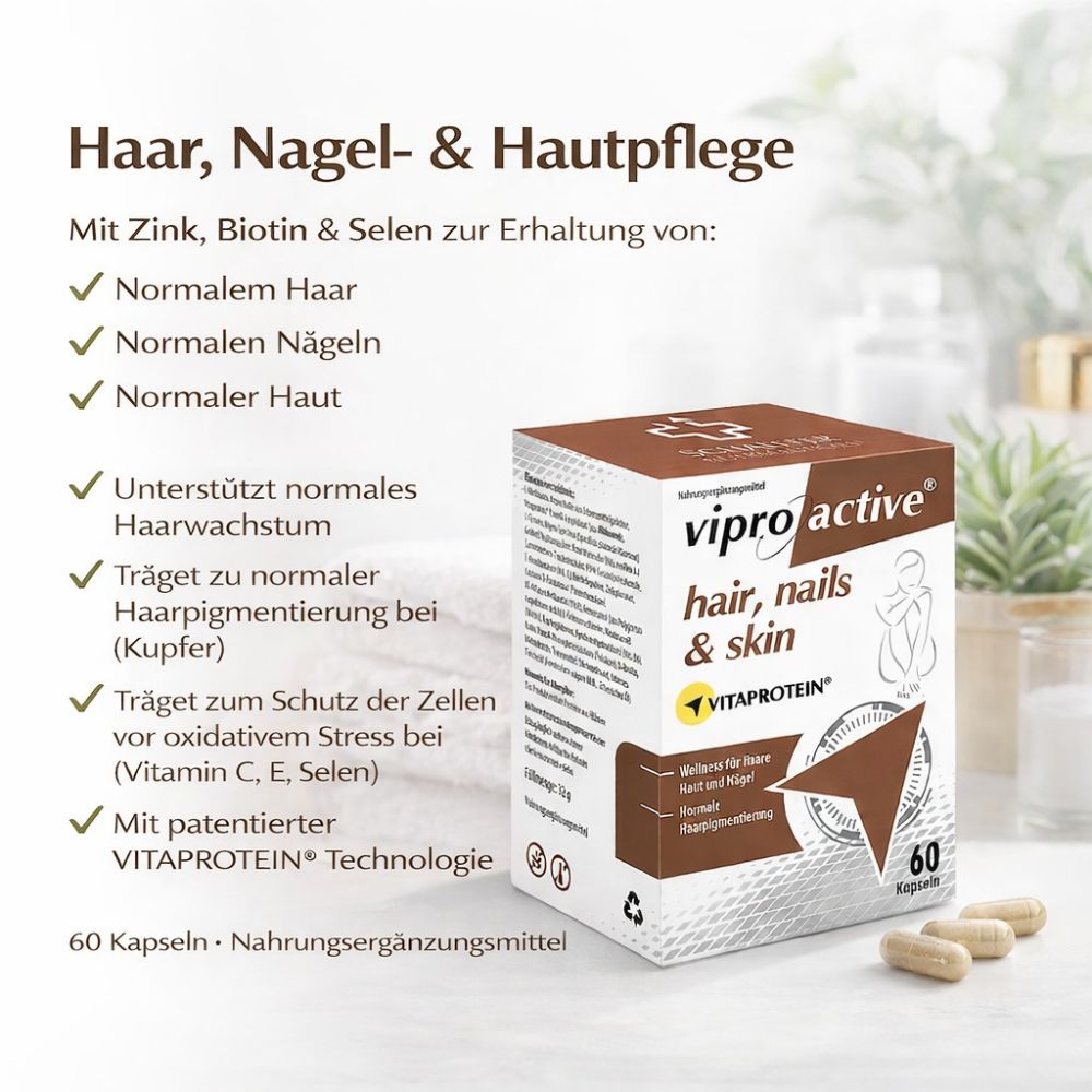 Viproactive | Hair, Nails & Skin für gesundes Haar, starke Nägel & strahlende Haut
