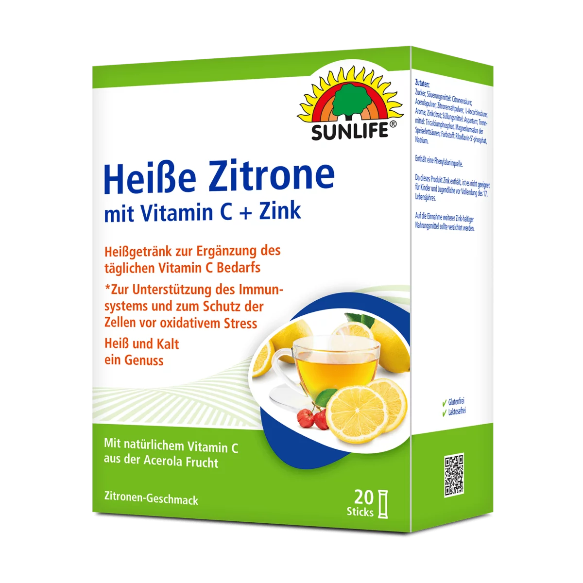 Sunlife | Heiße Zitrone mit Vitamin C + Zink