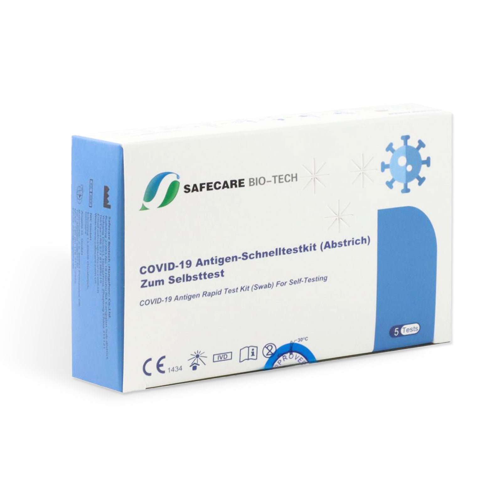5er Box Safecare Bio-Tech Laien Nasal Test mit CE 1434