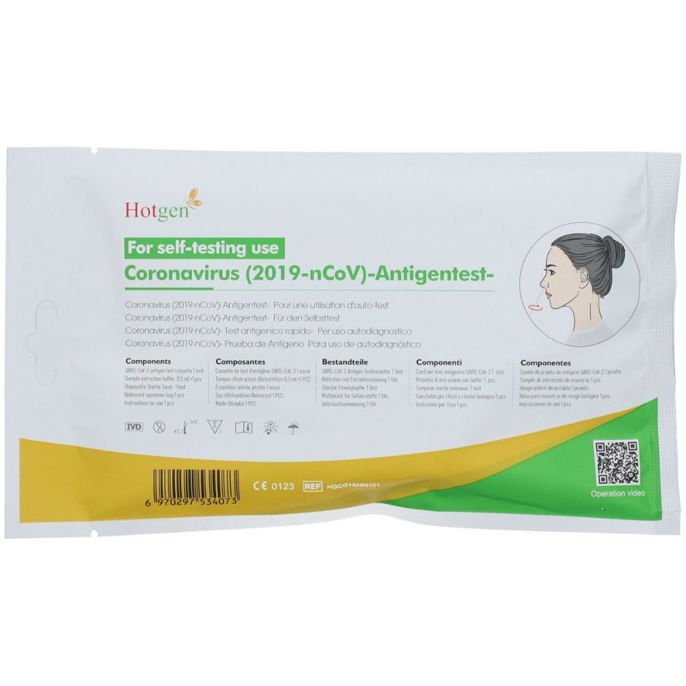 Hotgen | Covid-19-Antigen-Selbsttest (Einzelverpackung)