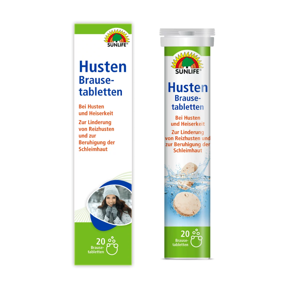Sunlife | Husten Brausetabletten mit Acacia Senegal - 20 Stück