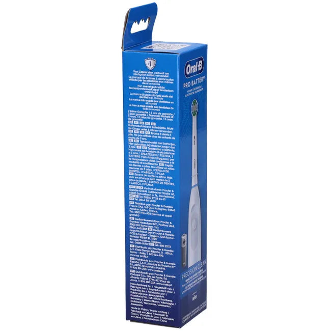 ORAL-B Pro Battery Precision Clean, batteriebetriebene Elektrische Zahnbürste Weiß