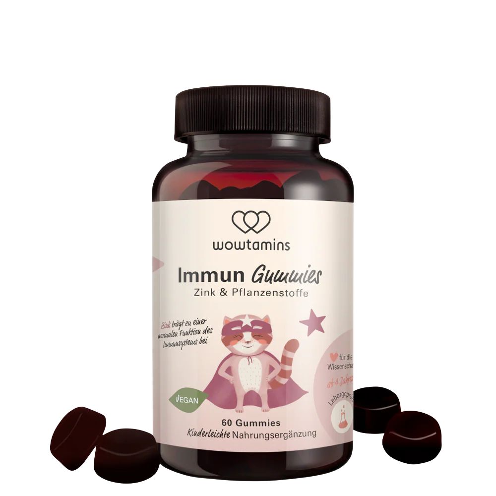 WOWTAMINS I Immun Gummies KIDS - ZUCKERFREI mit Hollunderbeeregeschmack