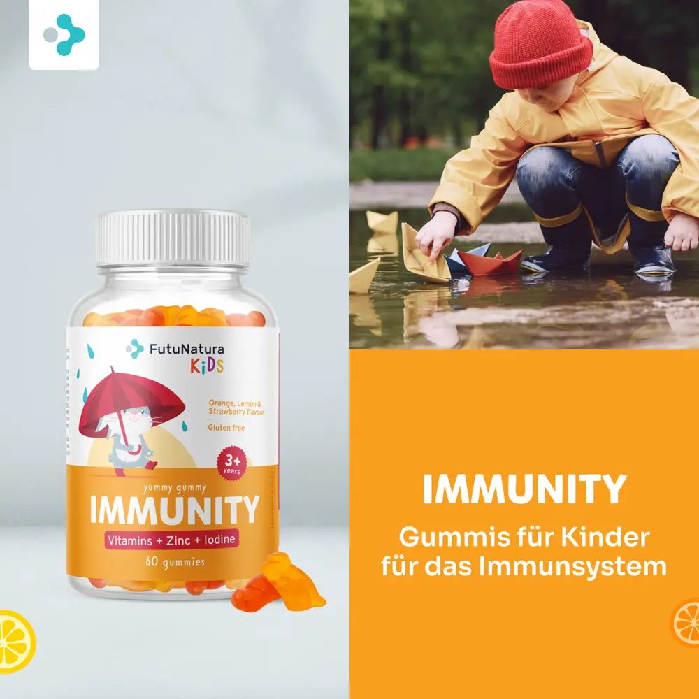 FutuNatura | Immunity – Gummies für Kinder für Immunsystem - 60 Stück
