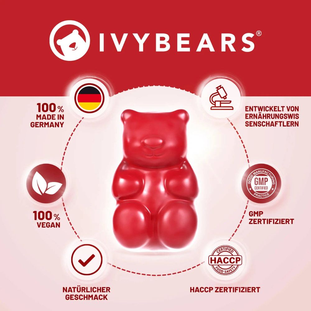 IvyBears | Iron mit Eisen und Zink - 60 Gummibärchen