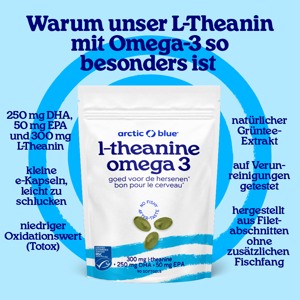 Arctic Blue | L-Theanin Omega-3 - 90 Weichkapseln