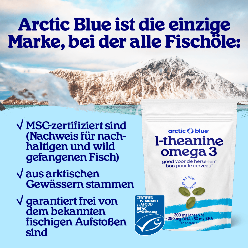 Arctic Blue | L-Theanin Omega-3 - 90 Weichkapseln
