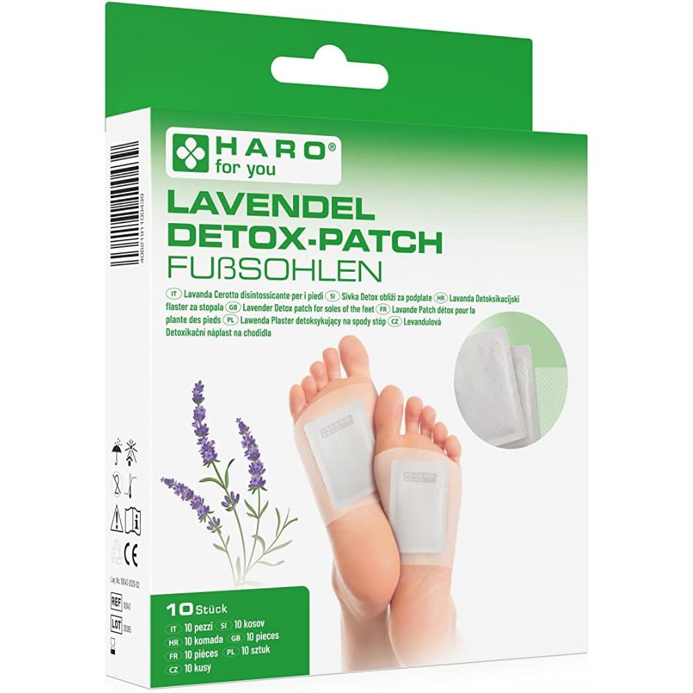 Haro | Lavendel Detox-Patches für die Fußsohlen - 10 Stück