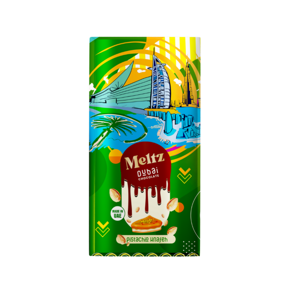 Meltz Original Dubai Schokolade - Pistazien knafeh - Made in Dubai