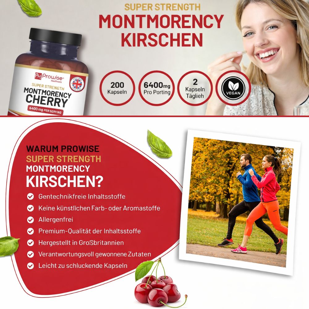 Prowise Healthcare | Montmorency Cherry 6400 mg - 200 Kapseln