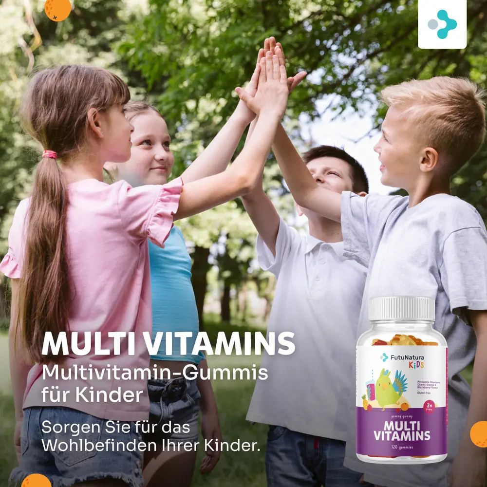 FutuNatura | Multi Vitamins - Gummies für Kinder für die Rundumversorgung des Körpers