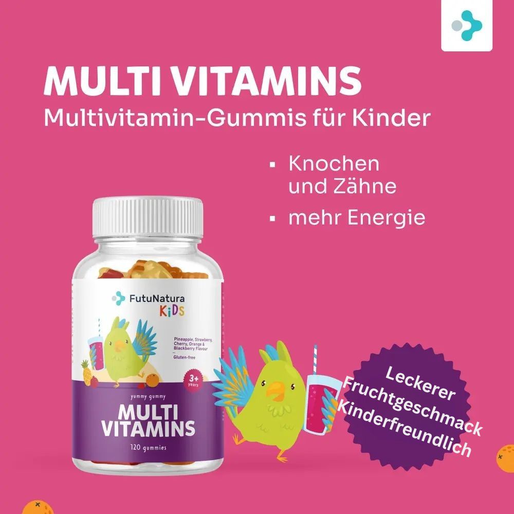 FutuNatura | Multi Vitamins - Gummies für Kinder für die Rundumversorgung des Körpers