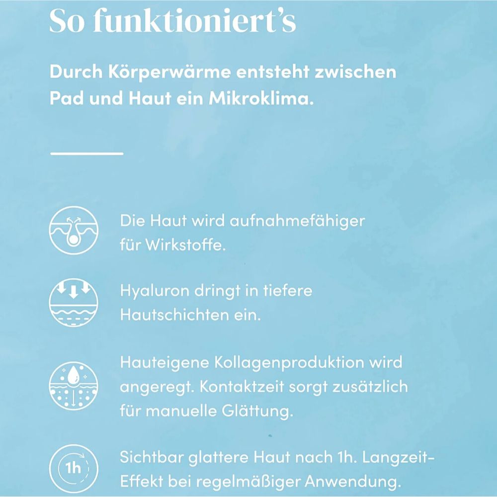 APRICOT I Augen-Schläfen Pads mit Hyaluron - 30 Behandlungen